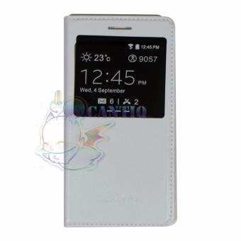 QCF Flip Cover Untuk Samsung Galaxy A3 A300 Flipshell / Sarung Case-/ Leather Case - Putih