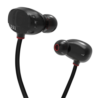 Original KZ ZS1 Dual Dynamic Driver Monitoring Noise Cancelling Stereo In-Ear Monitors Earphone Without Microphone - intl