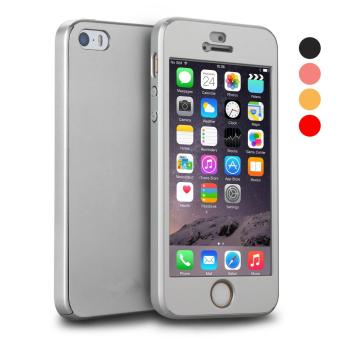 360 Full Body Coverage Protection Hard Slim Ultra-thin Hybrid Case Cover & Skin with Tempered Glass Screen Protector for Apple iPhone 5/5s/SE - intl