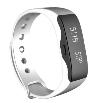 Outdoor Sports Waterproof Bluetooth Smart Wrist Band Fitness Sleep Monitor (White) - intl