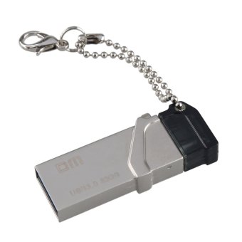 DM PD006 USB3.0 to Micro USB High Speed Flash Drive U Disk for Smart Phone & Computer ﾃ?? Silver (32GB)