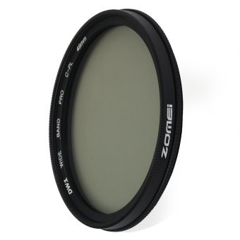 Zomei 49mm Ultra Thin CPL Circular Polarizer Glass Filter Lens (Black)