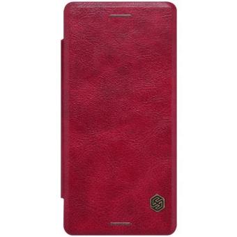 Top Brand Luxury Back Flip Cover Ultra Thin Phone Sleeve Slim Wallet Leather Case for Sony Xperia X Performance (Red) - Intl