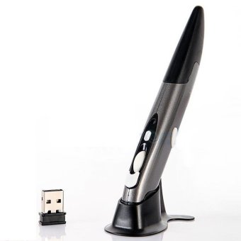 Wireless Pen 2.4GHz Style Air Mouse Adjustable 500-1000 DPI for PC / Smart TV / Android / Windows / Mac - Hitam