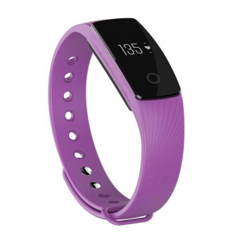 ID107 Smart Bracelet Wristband with Heart Rate Monitor (Purple) - intl