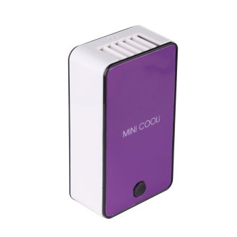 Mini Cool Portable Air Conditioning Electric Fan (Color:Purple) - intl