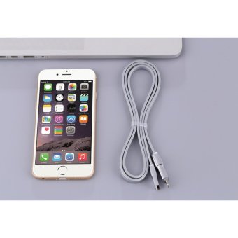 FONENG 1M 2IN1 Cable,Zinc alloy material,Speed and Data Charging cable for iPhone6/6s/6plus/7/7plus& iPad Air/Mini and Android - intl