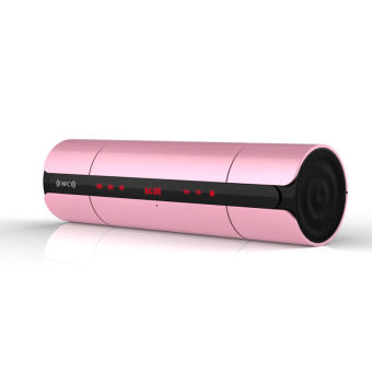 Portable KR8800 NFC FM HIFI Bluetooth Speaker Wireless Stereo Loudspeakers Super Bass Caixa Se Som Sound Box Hand Free for Phone(Pink) - intl