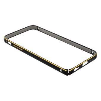 Rainbow Apple iPhone 6 / Iphone6 / iPhone 6G / Iphone 6S Ukuran 4.7 Inch Bumper Alumunium / Bumper Ring Frame / Bumper Besi iPhone 6 - Hitam