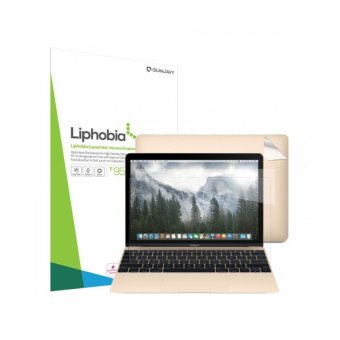 Gilrajavy Liphobia Set Laptop Screen Protector And Surface Film Kit full shield Anti Fingerprint For Apple New macbook 12 retina