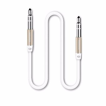 Remax 2M Universal AUX Audio 3.5mm Cable Male To Male Extension Gold Plated AUX Cable For Car iPhone iPod(White) - intl