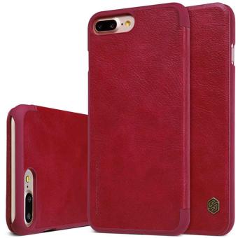 Original Case For iphone 7 Plus Nillkin luxury flip cover Ultra Thin Design leather Case 360 degree protection for iphone 7plus (Red)