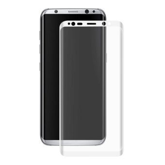 HAT PRINCE for Samsung Galaxy S8 Plus 3D Curved Full Size Tempered Glass Screen Protector Film 0.26mm 9H - White - intl