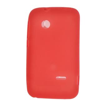 Cantiq Softshell For Sony Xperia Typo / ST21I / ST21A Jelly Case Air Case 0.3mm / Silicone / Soft Case / Softjacket / Case Handphone / Casing HP - Merah