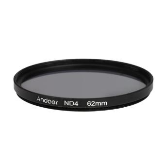 Andoer 62mm ND4 Filter Neutral Density Photography Filter for Nikon Canon Sony DSLR Cameras - intl