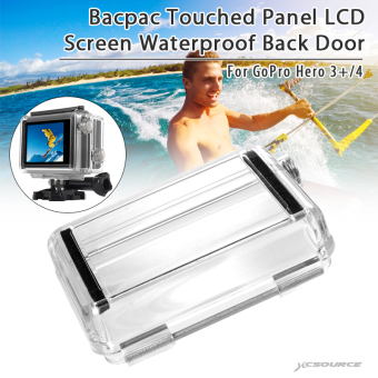 XCSource High Quality Bacpac Touched Panel LCD Screen Waterproof Back Door for GoPro Hero 3+/4 OS327