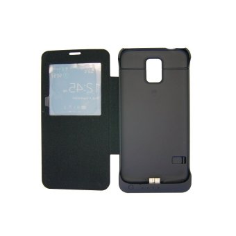 Best CT 3200 mAh External Powercase with S View Flip-Cover for Samsung S5 -Hitam
