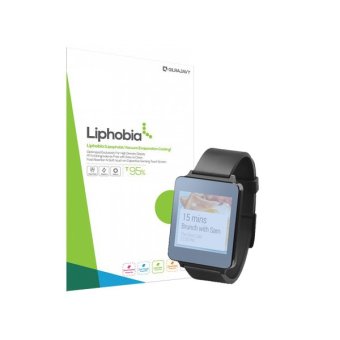 Liphobia Lg G Watch Hi Clear Clean Screen Protector Shield Guard Anti-Fingerprint 2Pcs
