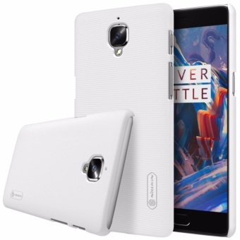Nillkin Original Super Hard Case Frosted Shield For Oneplus 3 (A3000 A3003) - Putih + Free Screen Protector(White)