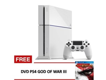 Sony PS4 Garansi Resmi Sony 500GB - Putih + Gratis God Of War