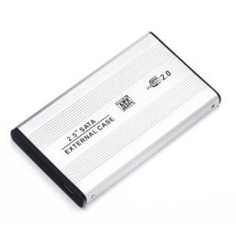 JIANGYUYAN USB 2.0 SATA 2.5 Inch HD HDD Hard Disk Drive Enclosure External Case for Laptop (Silver)