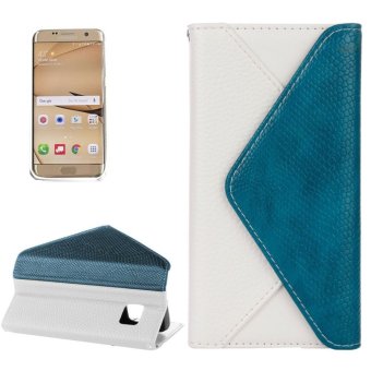 For Samsung Galaxy S7 Edge / G935 Envelope Style Horizontal Flip Leather Case With Magnetic Buckle and Holder and Card Slots and Photo Frame and Wallet and Lanyard(White) - intl