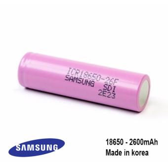 Samsung Baterai Rokok Elektrik Mods Vape Vapor 18650 2600 mAh Pink