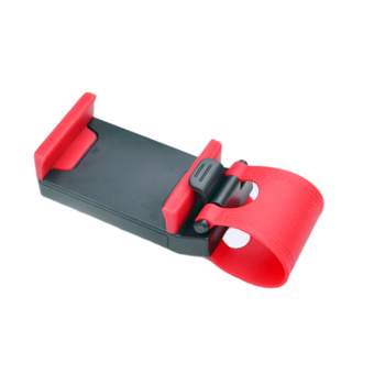 Fancyqube Steering Wheel Car Phone Holde (Red/Black)