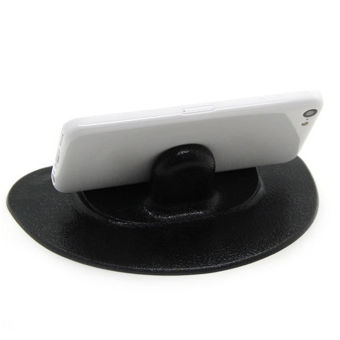 Smart Mobile Phone Universal Car Rubber Stand Black