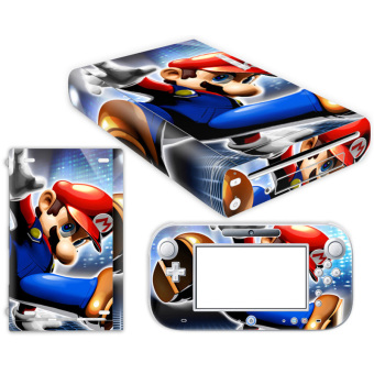 Bluesky Mario Nintendo Wii U Skin NEW CARBON FIBER system skins faceplate decal mod (Intl)
