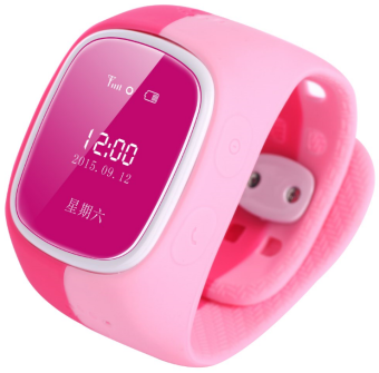 JUSHENG D14 Kid Smart Watch Chidren Tracker SOS Emergency Remote Control Anti-Lost Smartwatch Baby Sleep Monitor Android IOS,Pink