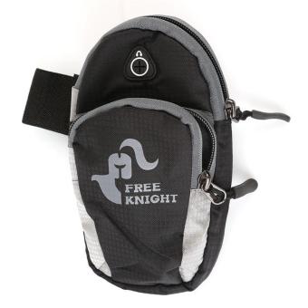 LALANG Waterproof Nylon Universal Running Riding Sports Phone Bag Arm Band Case (Black) - intl