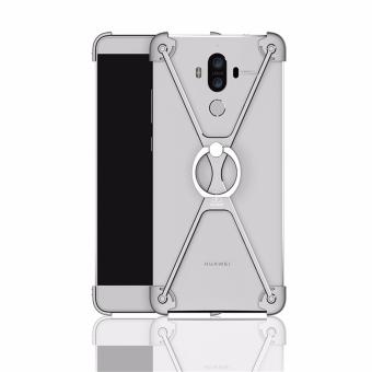 For Huawei Mate9,DAYJOY Unique Design X-Sharp Bikini Style Ultra Light Premium Aluminum Metal Shockproof Bumper Frame Case with 360 Rotating Ring grip holder kickstand For Huawei Mate 9 (SILVER) - intl