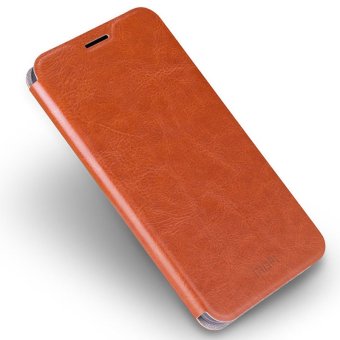 MOFI PU Leather & Soft TPU Cover Case Shell Compatible for Huawei Ascend P9 Plus (Brown)