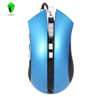 LUOM G60 Professional USB Wired Quick Moving LED Light Gaming Mouse Game Peripherals with Nine Buttons (Blue) - intl