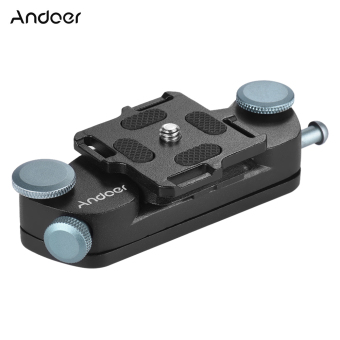 Andoer Metal Quick Release Camera Waist Belt Strap Buckle Button Mount Clip for Canon Nikon Sony DSLR Cameras Max. Load Capacity 20kg - Intl