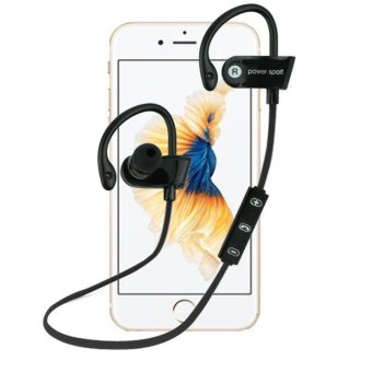 Bluetooth Ear Hook Wireless Sports Stereo Waterproof Headset Earphone BK - intl