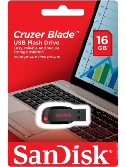 Sandisk USB Flash Drive Cruzer Blade 16Gb - Flash Disk - Hitam