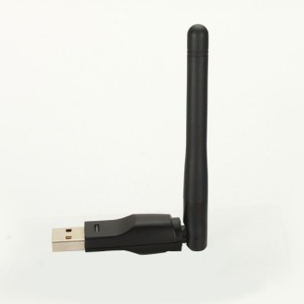150Mbps Ralink Chipset USB Wifi Dongle Adapter with 2dBi External Antenna Wifi Antenna with Soft AP Function(Black) - intl