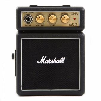 Marshal MS2 Mini Guitar Amplifier Portable / Amplifier Bentuk Gitar - Hitam