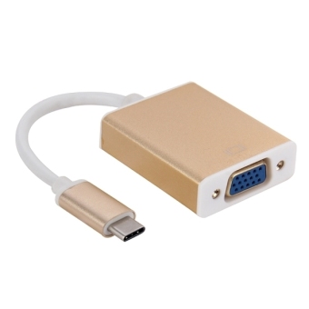 SUNSKY USB 3.1 Type-C to VGA Multi-display Adapter Cable(Gold)
