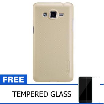 Nillkin For Samsung Galaxy J2 Prime Super Frosted Shield Hard Case Original - Emas + Gratis Tempered Glass