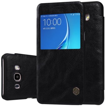 sFor Samsung Galaxy j7 2016 Case 360 degree protection Nillkin Qin Flip Cover Case for Samsung Galaxy j7 2016 j7108 5.5 inch (Black) - intl