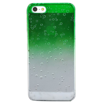 Moonar Gradient Waterdrop Back Case For iPhone 5 5S Green
