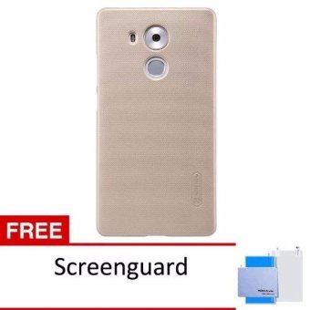 Nillkin Original Super Hard Case Frosted Shield For Huawei Ascend Mate 8 - Emas + Free Screen Protector(Gold)