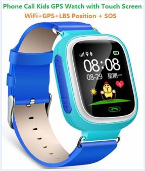 2Cool anak jam tangan ponsel pintar dengan layar sentuh WiFi posisi anti-kehilangan GPS pelacak anak SOS panggilan telepon smartwatch untuk iPhone Android - Internasional