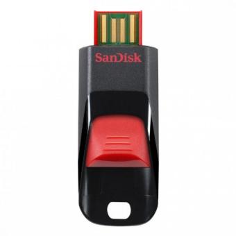 SanDisk Flashdisk Cruzer Edge CZ51 - 16GB - Hitam Merah - USB 2.0