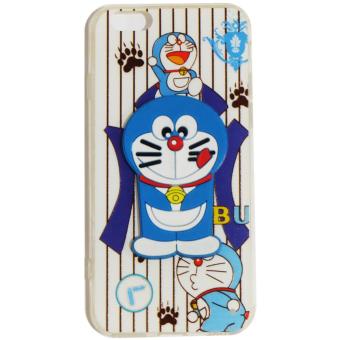 Case Doraemon For Apple iPhone6 / iPhone 6 / Iphone 6G / iPhone 6S / iPhone Ukuran 4.7 Inch Softshell Doraemon + Standing Doraemon Soft Case / Soft Back Case / Sillicone / Casing Handphone / Casing HP - 5