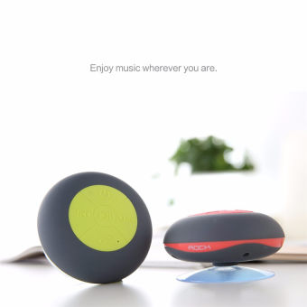 ROCK Waterproof Mini Bluetooth Speaker Portable Subwoofer Shower Car Handsfree Call Music Suction Mic For IOS Android Phone(Green) - intl