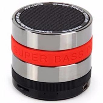 Mini Metal Super Bass Portable Bluetooth Speaker - S302 - Merah